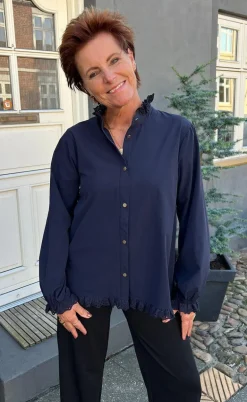 Say INA Copenhagen Skjorte - Annali - Navy Blue