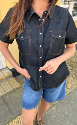 Say INA Copenhagen Skjorte - Detia Summer - Black Denim