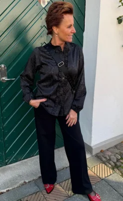 Say INA Copenhagen Skjorte - Florina - Black Flower