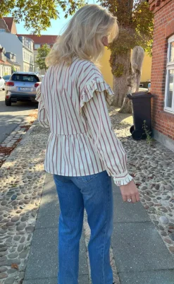 Say INA Copenhagen Skjorte - Frida - Red Striped