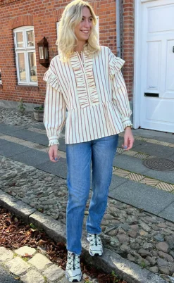 Say INA Copenhagen Skjorte - Frida - Red Striped