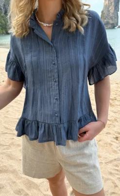 Say INA Copenhagen Skjorte - Michela - Blue