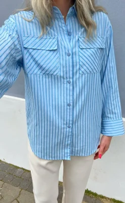 Say INA Copenhagen Skjorte - Simili - Blue Striped