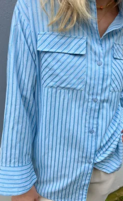 Say INA Copenhagen Skjorte - Simili - Blue Striped