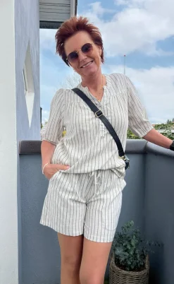 Say INA Copenhagen Top - Alba - Off White