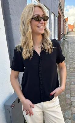 Say INA Copenhagen Top - Catja - Black