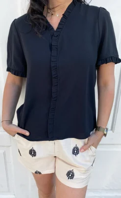 Say INA Copenhagen Top - Catja - Black