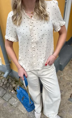 Say INA Copenhagen Top - Catja - Black Dots