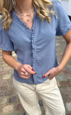 Say INA Copenhagen Top - Catja - Blue