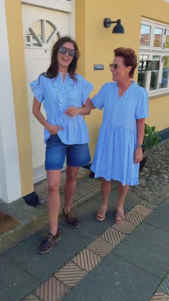 Say INA Copenhagen Top - Catja - Blue Striped