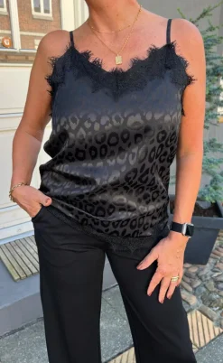 Say INA Copenhagen Top - Kiki - Black Leopard