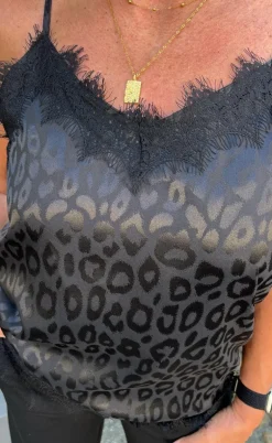 Say INA Copenhagen Top - Kiki - Black Leopard