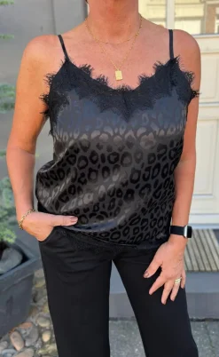 Say INA Copenhagen Top - Kiki - Black Leopard
