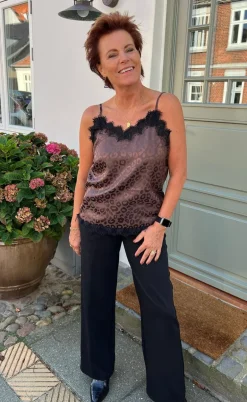 Say INA Copenhagen Top - Kiki - Chocolate Leopard