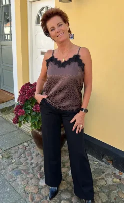 Say INA Copenhagen Top - Kiki - Chocolate Leopard