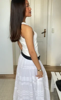 Say INA Copenhagen Top - Lea Logo - Off White