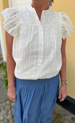 Say INA Copenhagen Top - Tania - Cream