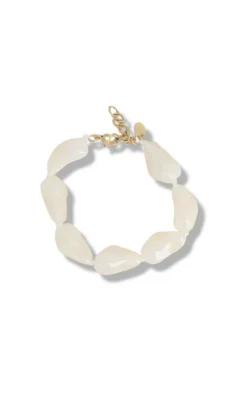 Smykkeli Copenhagen Armbånd - Nanna Pearl - Beige