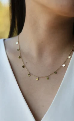 Smykkeli Copenhagen Halskæde - Shiny Drop - Gold Colour