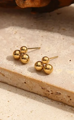 Smykkeli Copenhagen Øreringe - Bonbon Small - Gold Colour