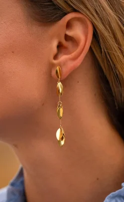 Smykkeli Copenhagen Øreringe - Californien - Gold Colour