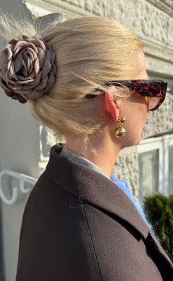 Smykkeli Copenhagen Øreringe - Drop Ball - Gold Colour