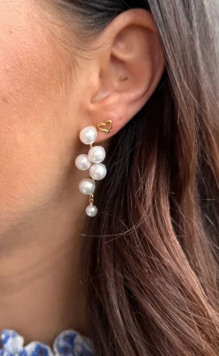 Smykkeli Copenhagen Øreringe - Hollywood Heart - Gold Colour