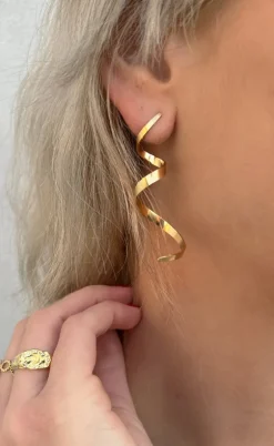 Smykkeli Copenhagen Øreringe - Los Angeles - Gold Colour