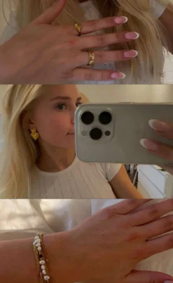 Smykkeli Copenhagen Øreringe - Marseille Heart - Gold Colour