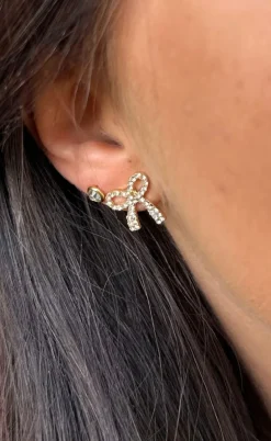 Smykkeli Copenhagen Øreringe - Nara Bow - Gold Colour