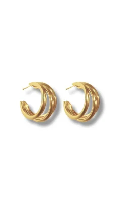 Smykkeli Copenhagen Øreringe / Hoops - Sevilla - Gold Colour
