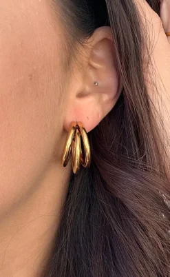 Smykkeli Copenhagen Øreringe / Hoops - Sevilla - Gold Colour