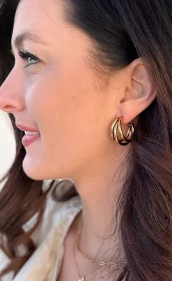 Smykkeli Copenhagen Øreringe / Hoops - Sevilla - Gold Colour