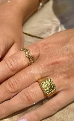 Smykkeli Copenhagen Ring - Bari - Gold Colour