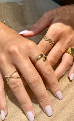 Smykkeli Copenhagen Ring - Bari - Gold Colour