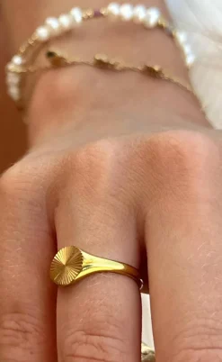 Smykkeli Copenhagen Ring - Brooklyn - Gold Colour