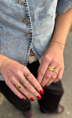 Smykkeli Copenhagen Ring - Nashville - Gold Colour