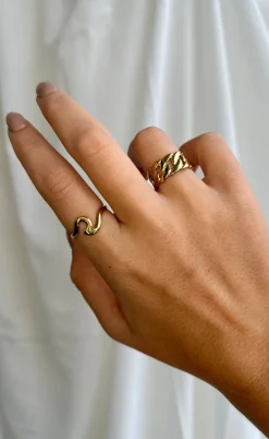 Smykkeli Copenhagen Ring - New York - Gold Colour