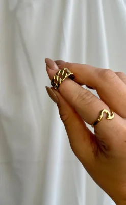 Smykkeli Copenhagen Ring - New York - Gold Colour