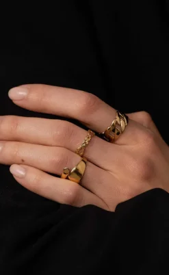 Smykkeli Copenhagen Ring - New York - Gold Colour