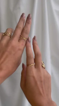 Smykkeli Copenhagen Ring - Svaneke - Gold Colour