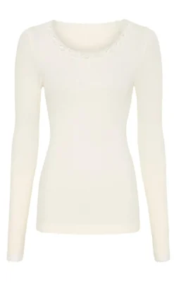 Tim & Simonsen Bluse - Frida Rib - Panna