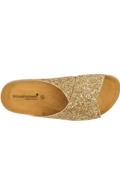Tim & Simonsen Sandaler - Annet Nature - Glitter Oro