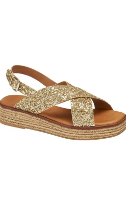 Tim & Simonsen Sandaler - Sussie - Glitter Oro
