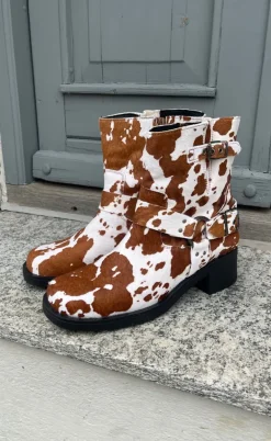Tim & Simonsen Støvle - Lora Biker boot - Cow Hair on