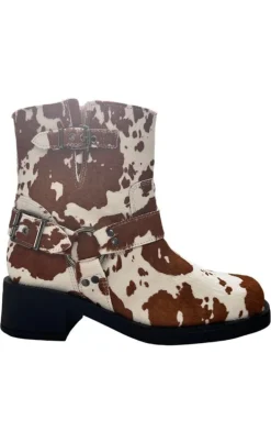 Tim & Simonsen Støvle - Lora Biker boot - Cow Hair on