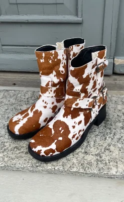 Tim & Simonsen Støvle - Lora Biker boot - Cow Hair on