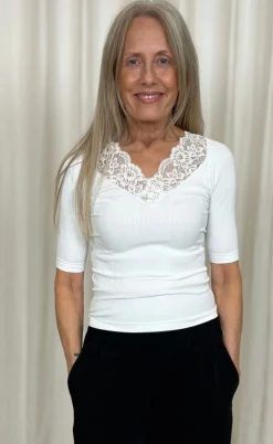 Tim & Simonsen Top - Belen SS - Bianco