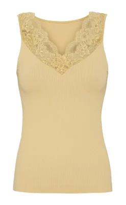 Tim & Simonsen Top - Belen V-lace - Mango (vendbar)