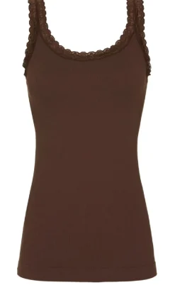 Tim & Simonsen Top - Frida Rib - Cioccolato